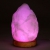 Salzkristall-Leuchte mit LED und Farbwechsel-Modus pink