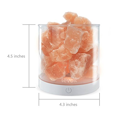 Salzkristall-Nachttischlampe Maße