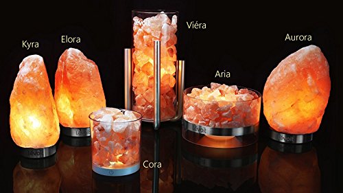 Salzkristall-Nachttischlampe Übersicht